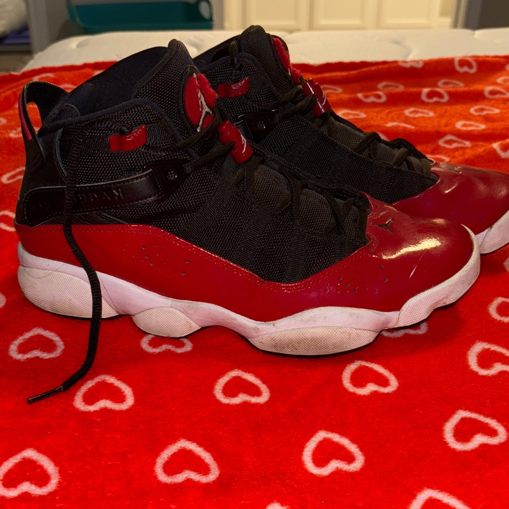 Nike Black and Red Athletic Sneakers